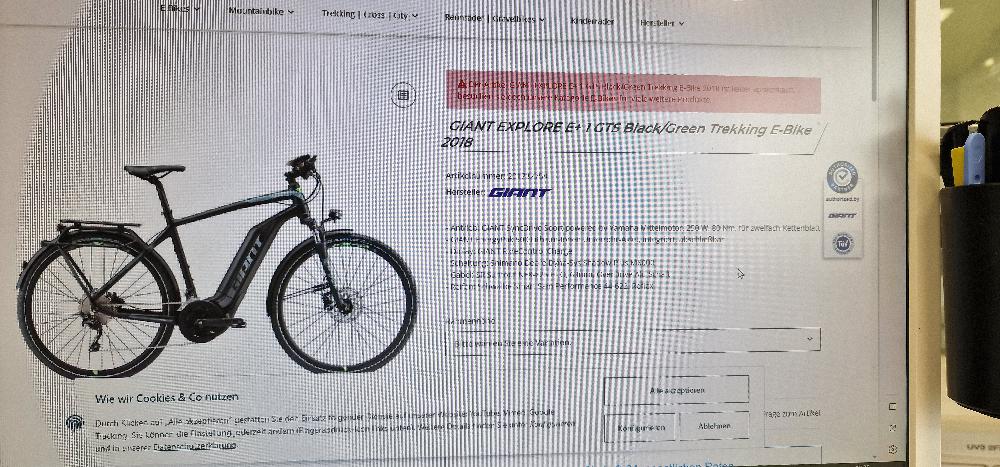 Fahrrad verkaufen GIANT Explore E+ gts Ankauf